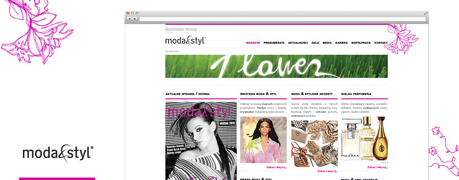 Magazine website “Moda & Styl”