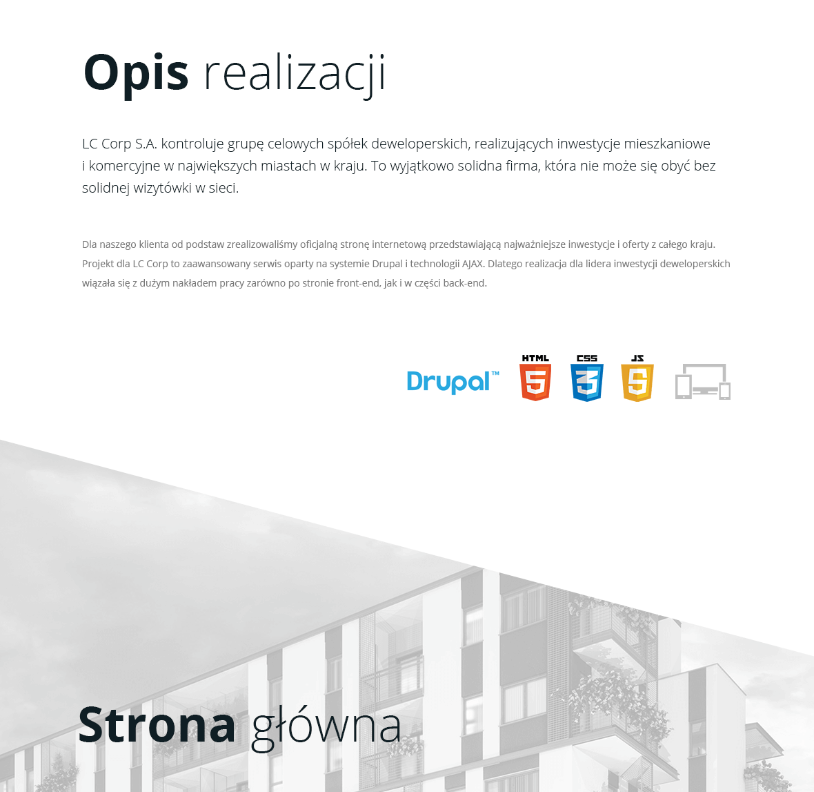 Website with Drupal system