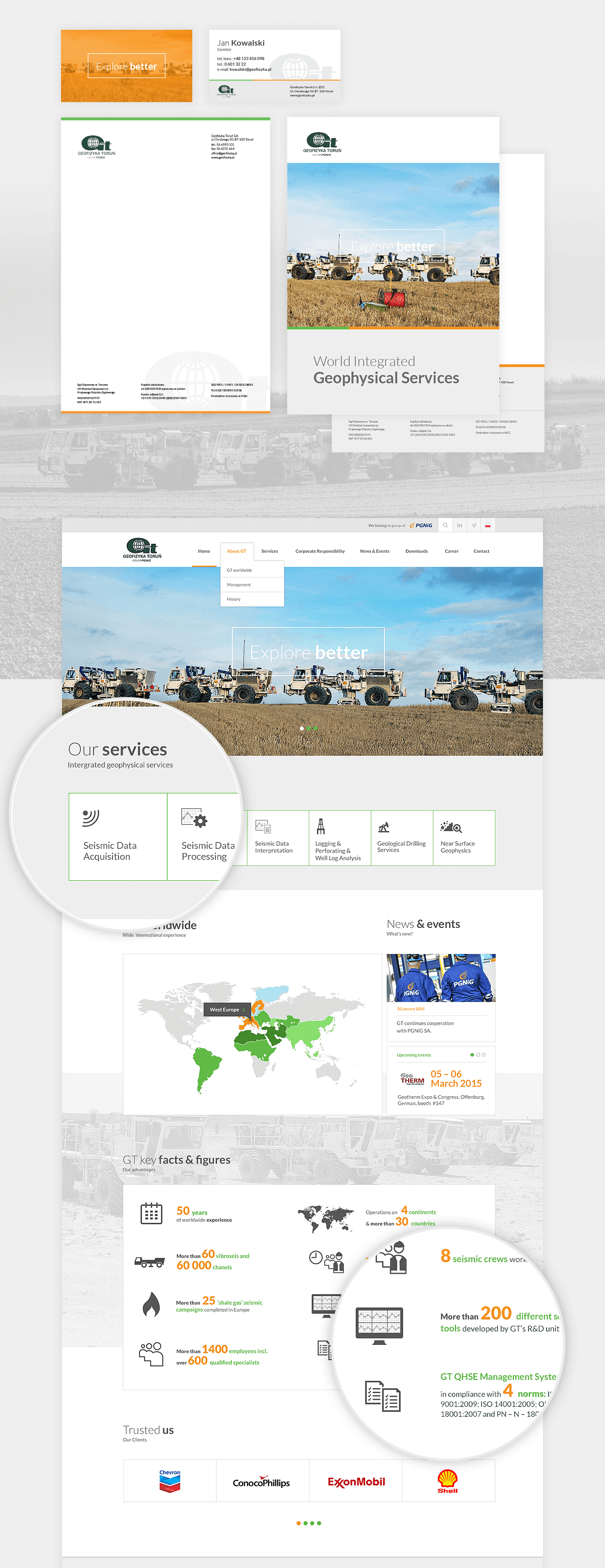 A modern corporate website